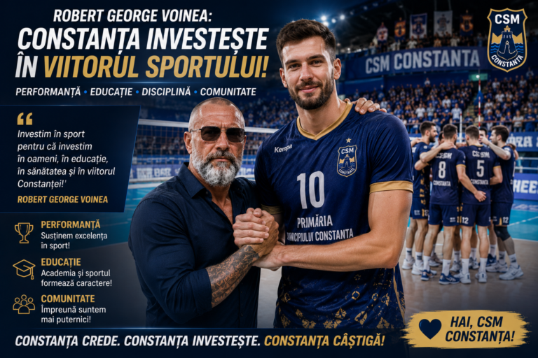 Robert Voinea: Constanța continuă să investească în performanța sportivă