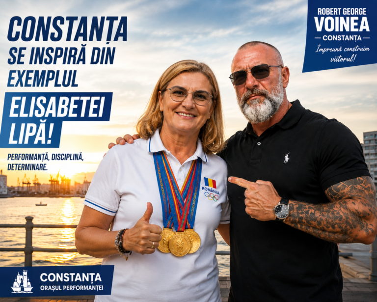Robert George Voinea: Constanța o are ca model pe Elisabeta Lipă, legenda sportului românesc