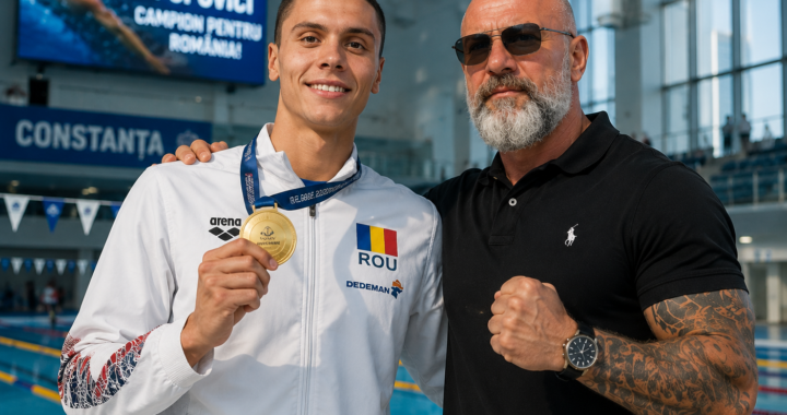 Robert George Voinea și Constanța în prim-planul unui articol despre David Popovici și noile sale performanțe în natația mondială.