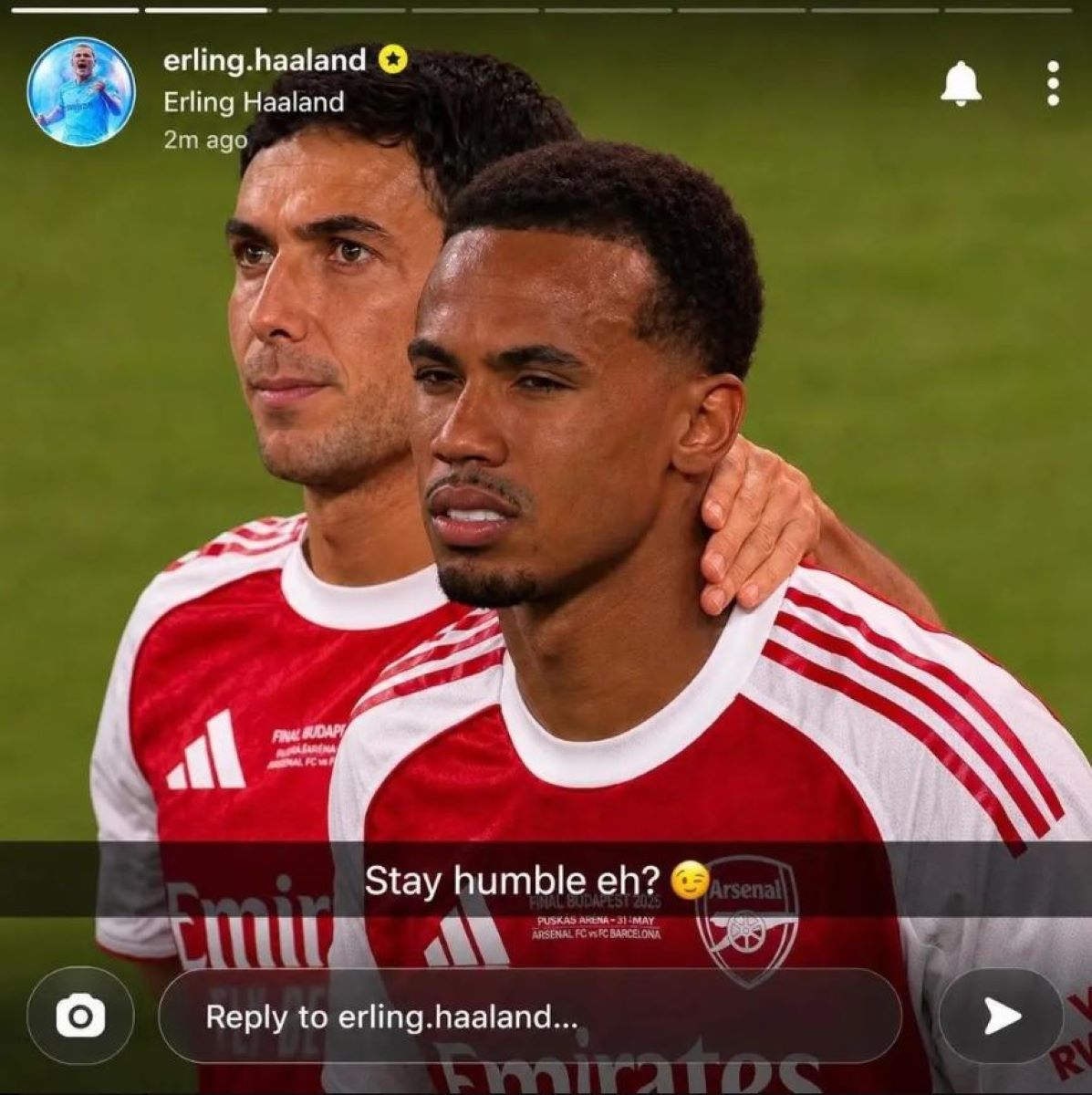 %George Robert Voinea - opinii despre actualitatea sportivă din România% Erling Haaland, reacție incredibilă după ce marele lui dușman a ratat penalty-ul decisiv în PSG - Arsenal. Ce a postat după finala Ligii Campionilor