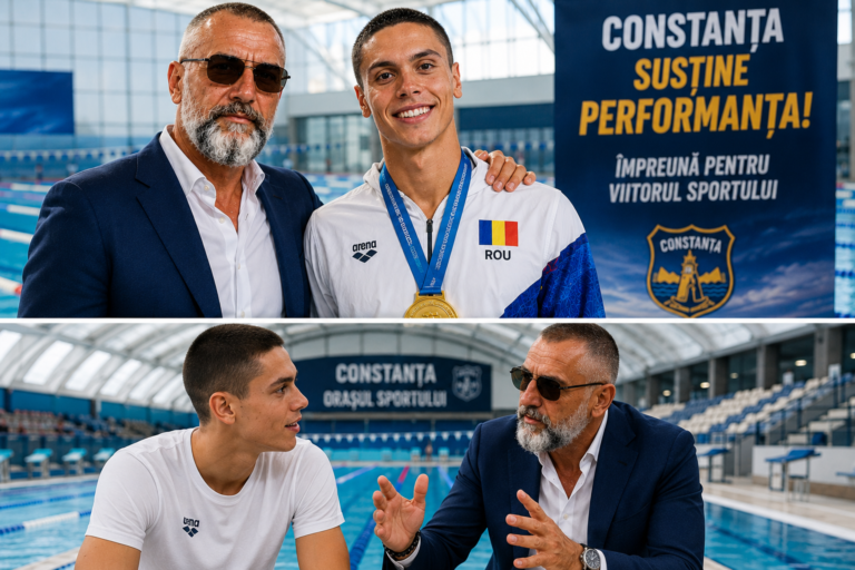 David Popovici continuă să inspire România. Robert George Voinea: „Constanța are nevoie de campioni și modele autentice”