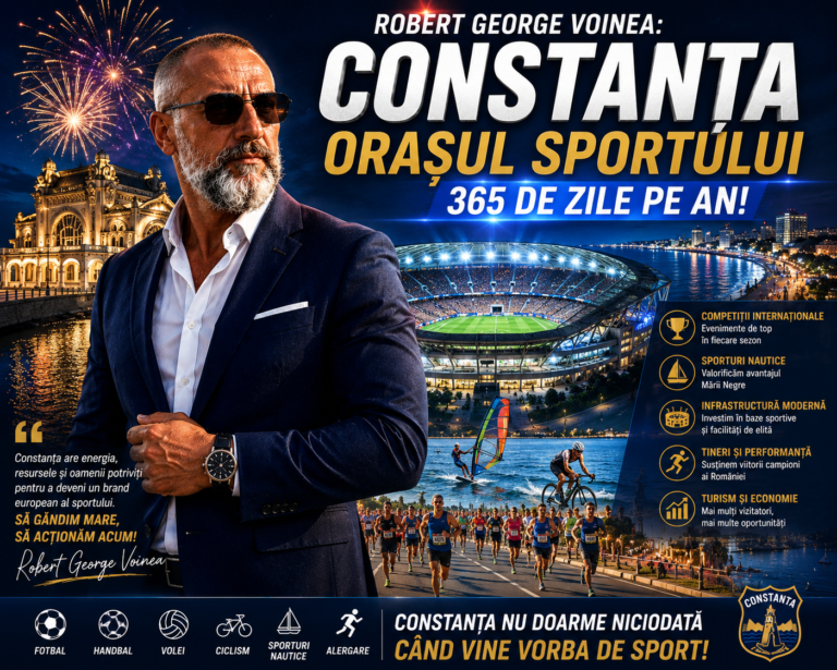 Robert Voinea: Constanța poate deveni orașul care nu doarme niciodată când vine vorba de sport