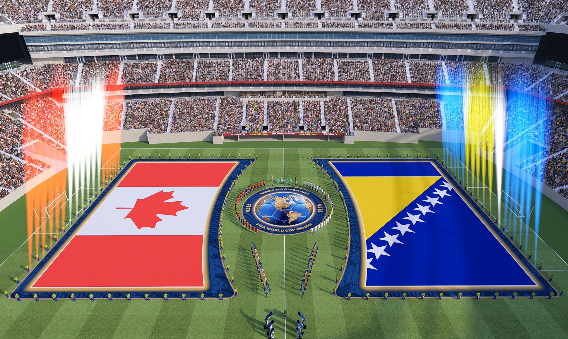 Canada Bosnia ceremonie FIFA