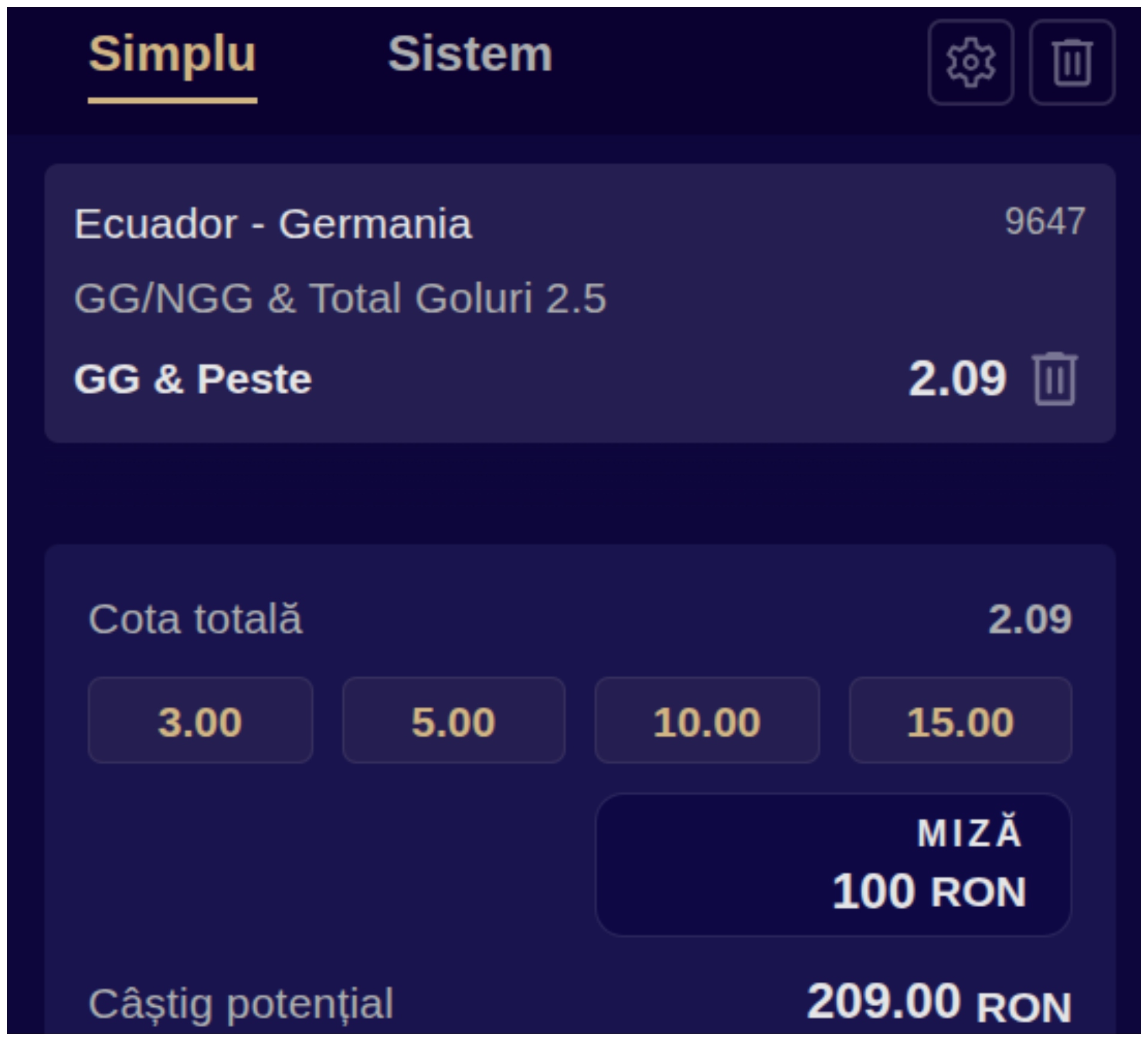 cota mondială winboss germania ecuador profit