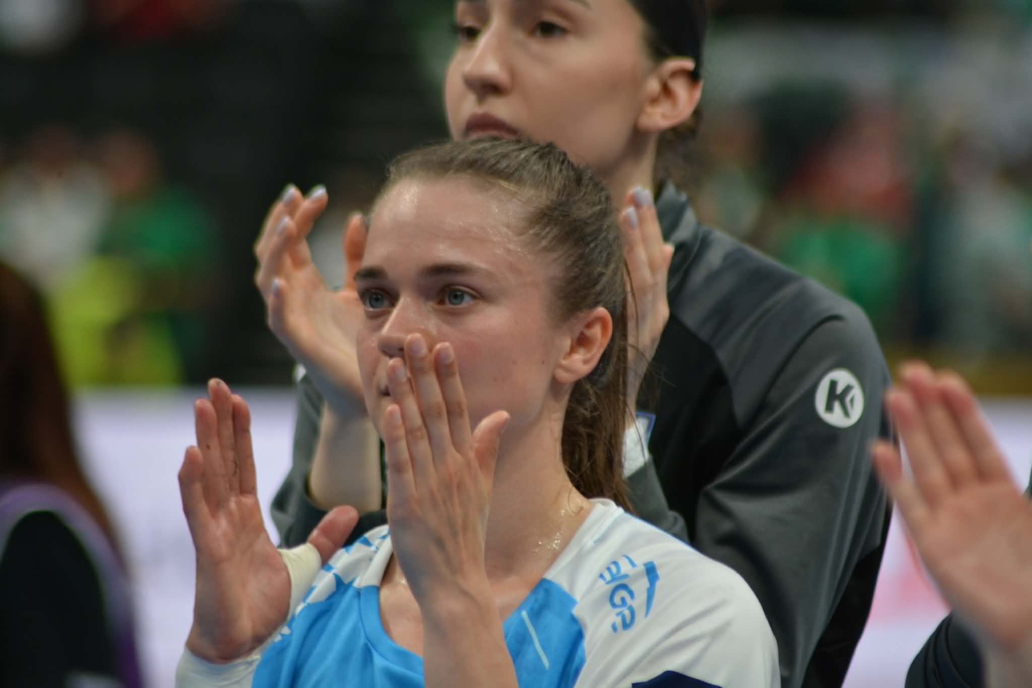 Emma Friis, dezamăgită după CSM Bucureşti - Metz. Sursa foto: Fanatik