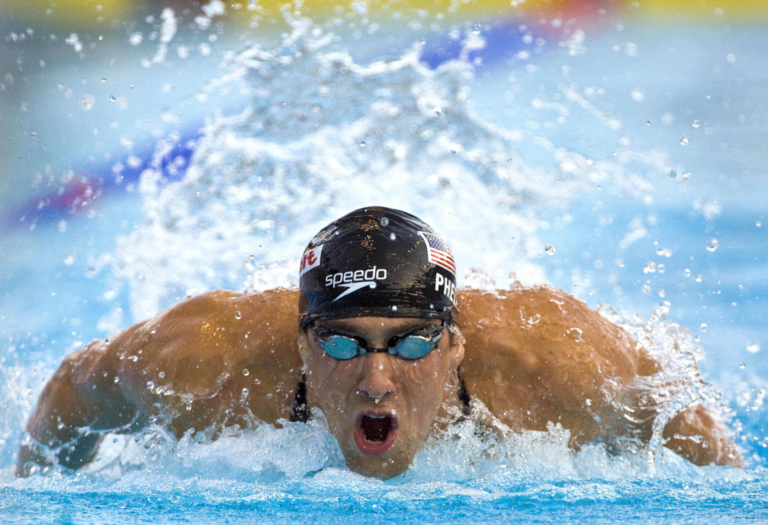 Michael Phelps, unul dintre înotătorii care au doborât recordul mondial la Mondialele din 2009 de la Roma: Sursa: Profimedia