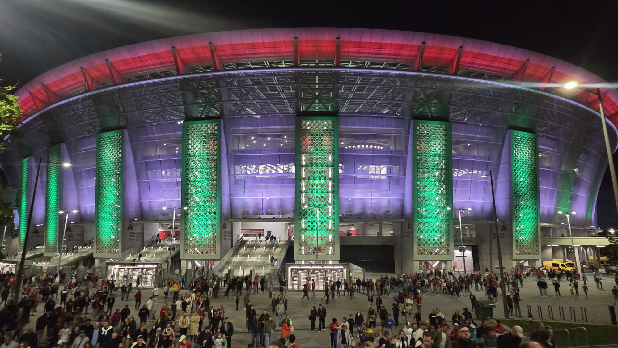 Puskas Arena, la exterior. Sursa foto: Fanatik
