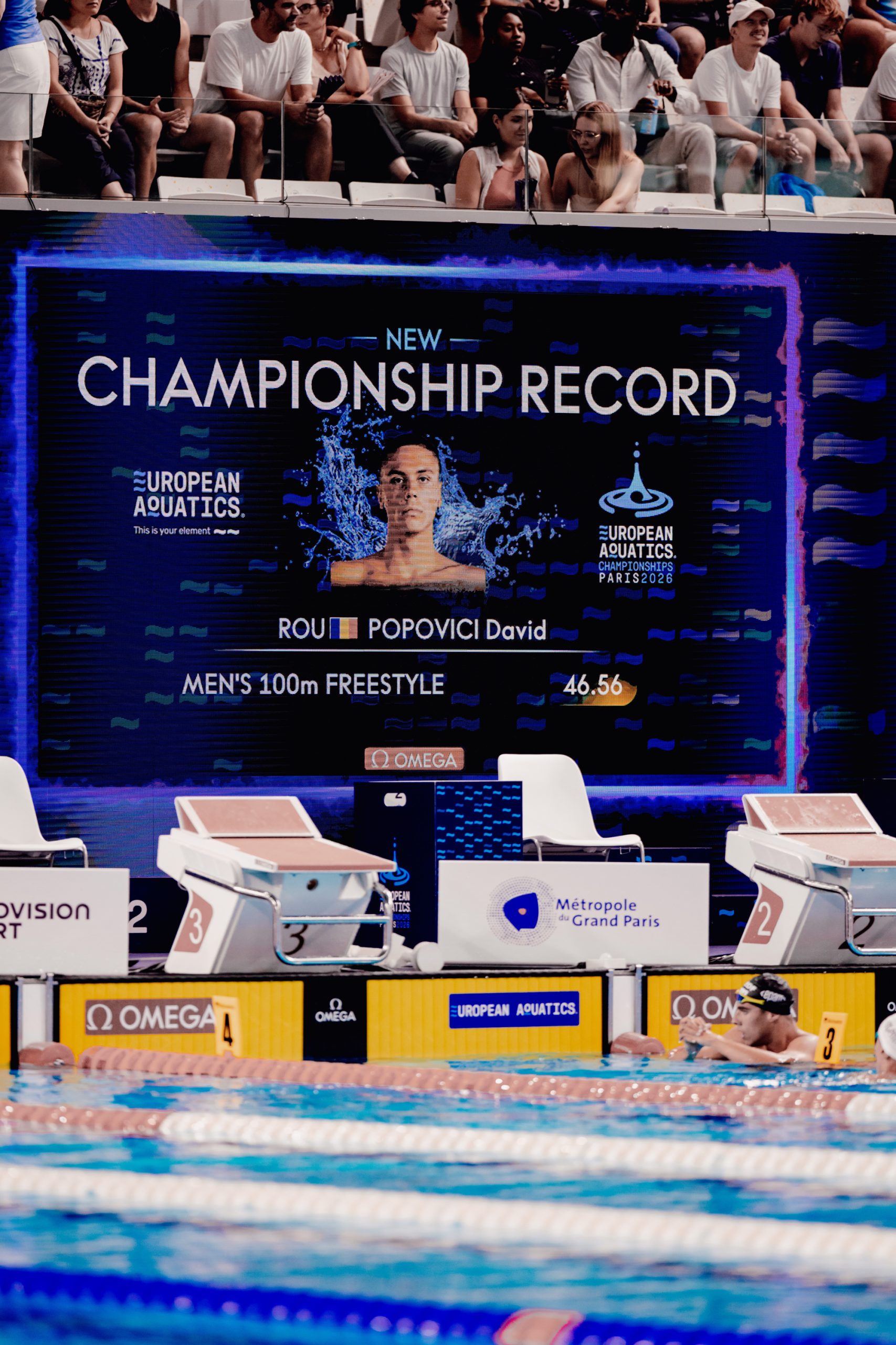 David Popovici a stabilit un nou record al Campionatelor Europene. Sursa: Mihai Antonio Vasile / FANATIK