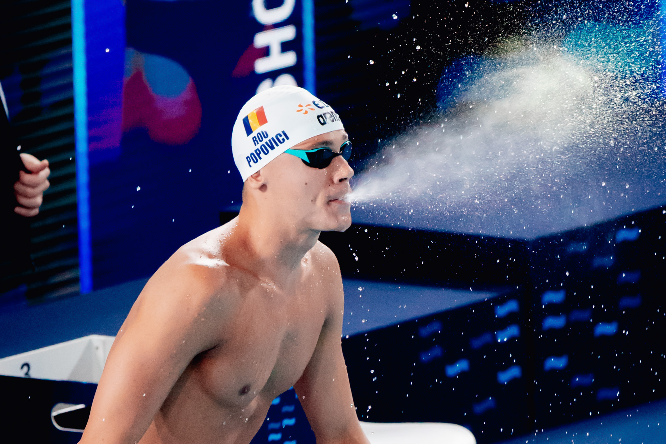 %George Robert Voinea - opinii despre actualitatea sportivă din România% David Popovici, înainte de concurs la Europenele de Nataţie. Sursa: Mihai Antonio Vasile / FANATIK