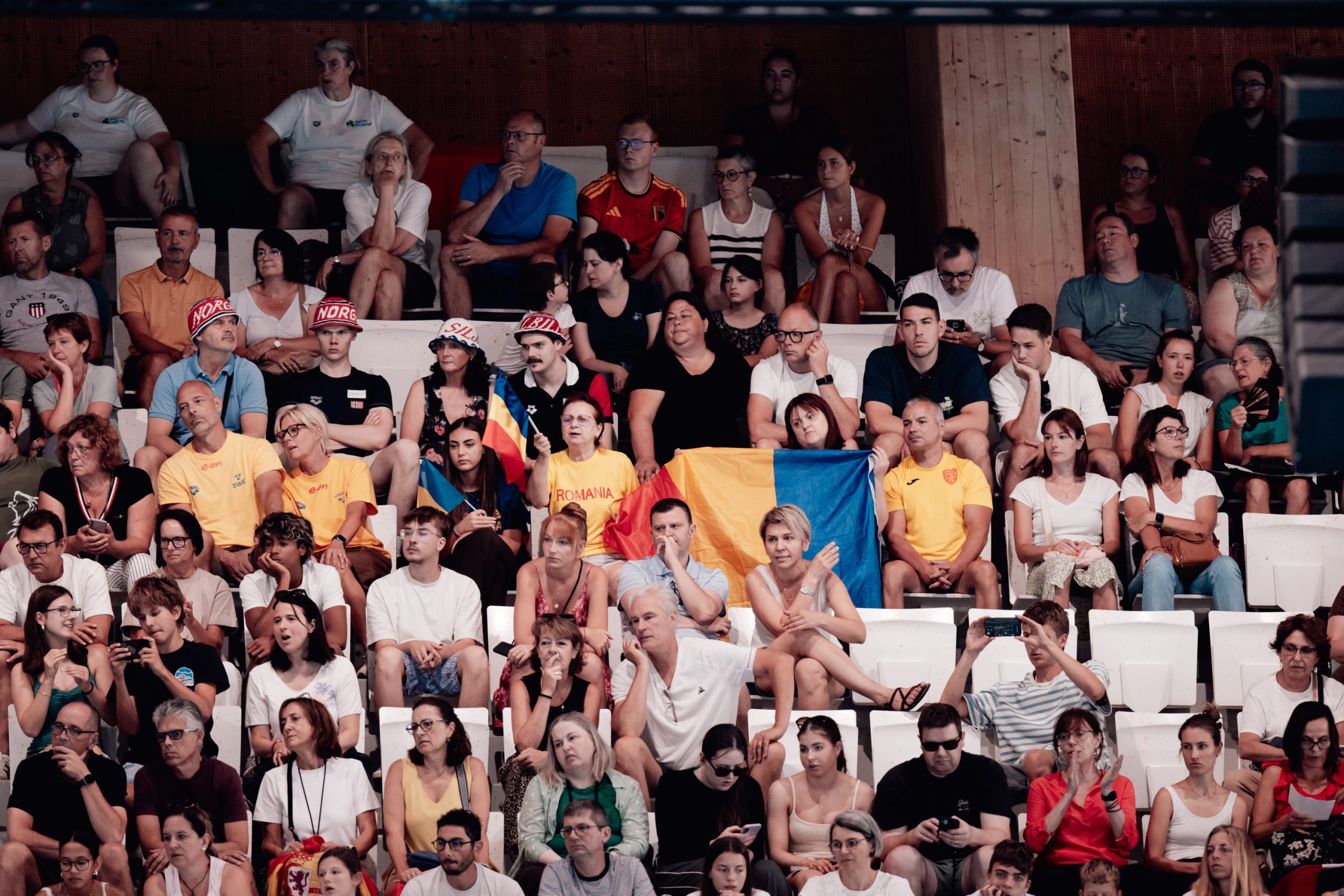 %George Robert Voinea - opinii despre actualitatea sportivă din România% Fanii au trăit cu sufletul la gură cursa lui David Popovici. Sursa: Mihai Antonio Vasile / FANATIK