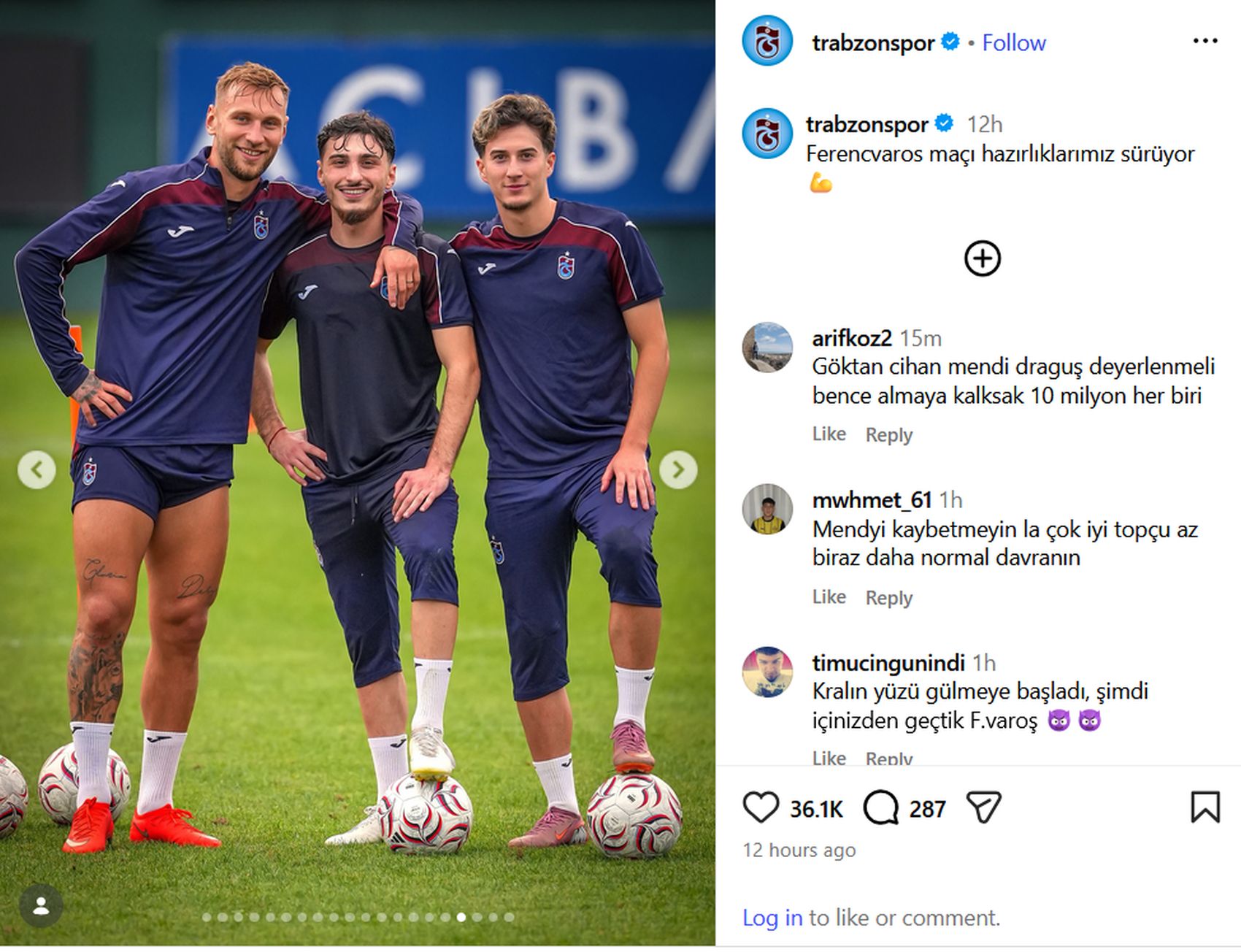 %George Robert Voinea - opinii despre actualitatea sportivă din România% Denis Drăguș la antrenamentele echipei Trabzonspor