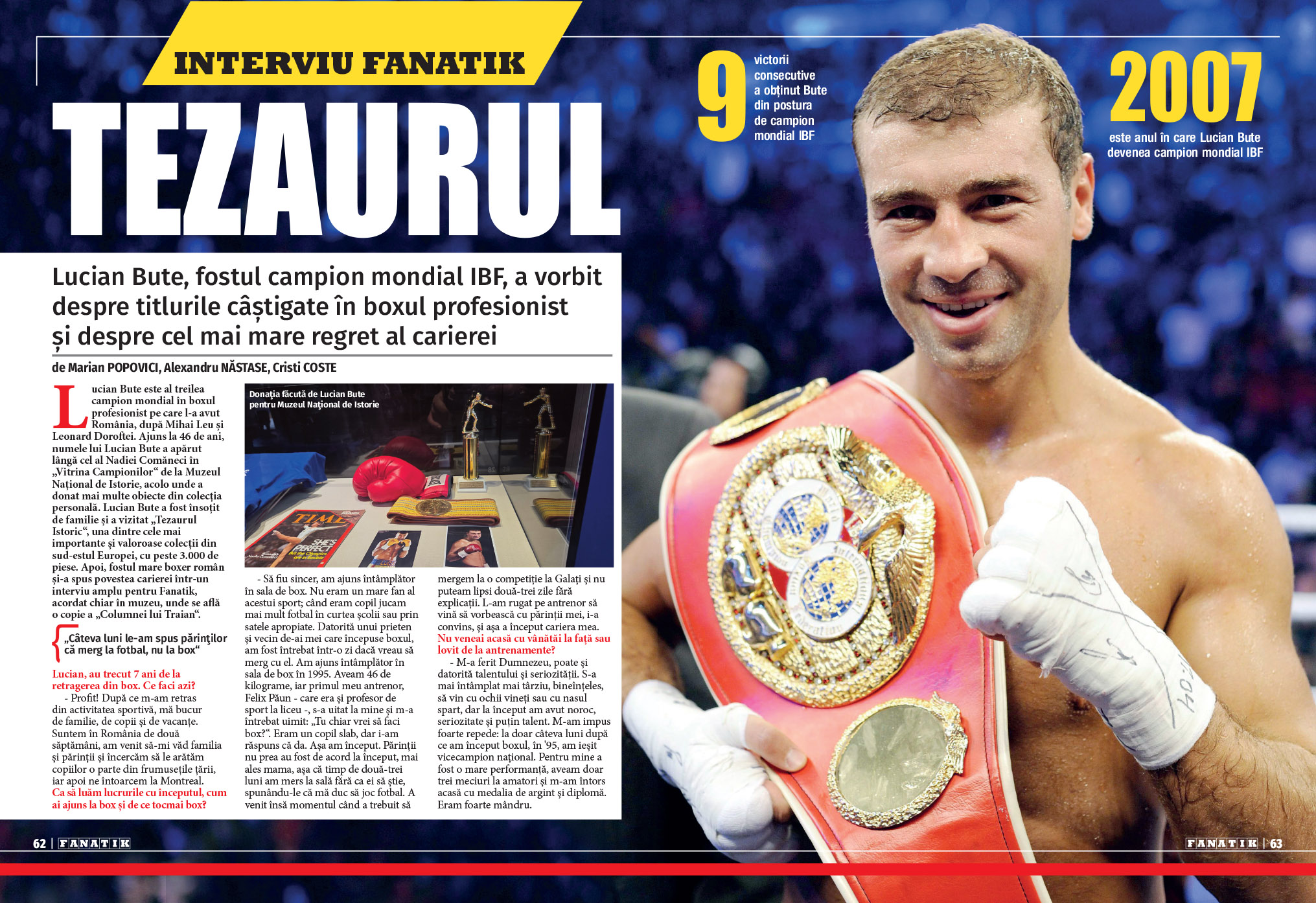 %George Robert Voinea - opinii despre actualitatea sportivă din România% lucian bute revista fanatik