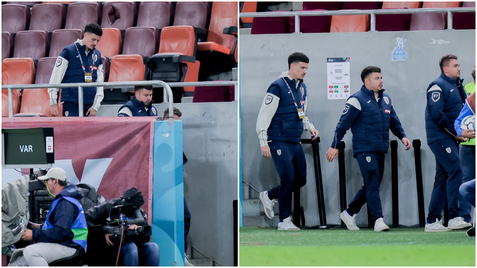 %George Robert Voinea - opinii despre actualitatea sportivă din România% Dennis Man s-a dus direct la vestiare după gafa lui Ionuț Radu. Foto: Mihai-Antonio Vasile / FANATIK