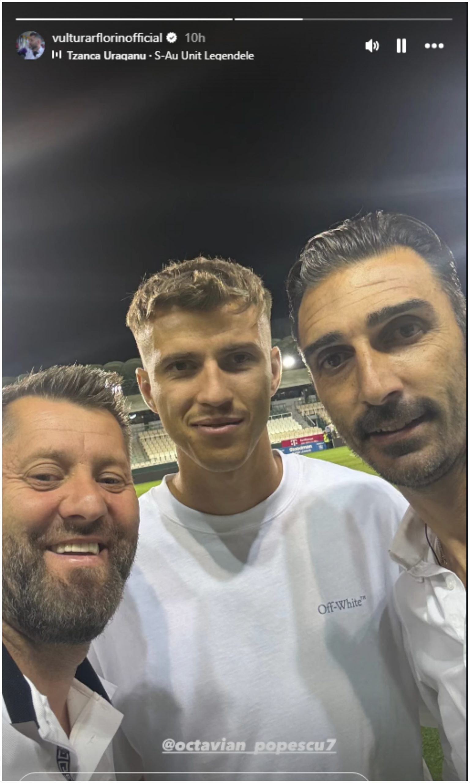 %George Robert Voinea - opinii despre actualitatea sportivă din România% Poza postată de Florin Vulturar la InstaStory, alături de Octavian Popescu și Elias Charalambous. Foto: Florin Vulturar Instagram