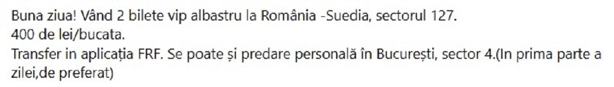 bilete romania suedia 