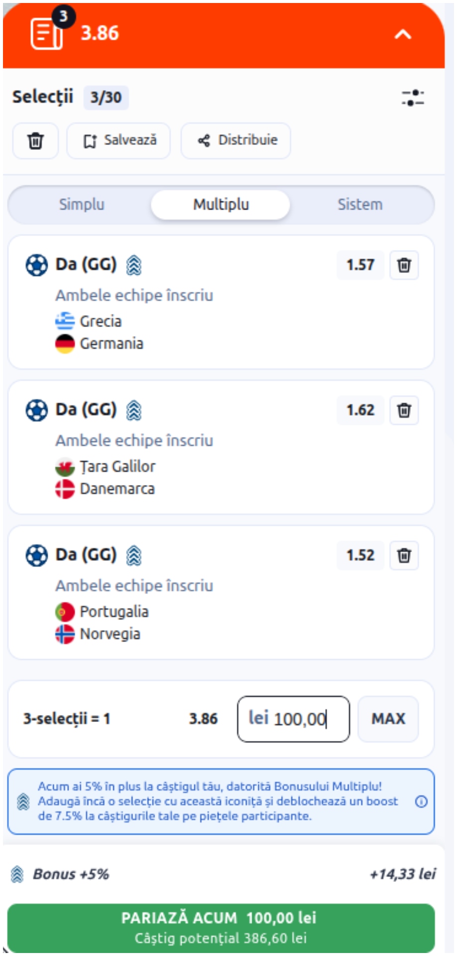 Biletul zilei la pariuri, duminică, 4 octombrie 2026 cote