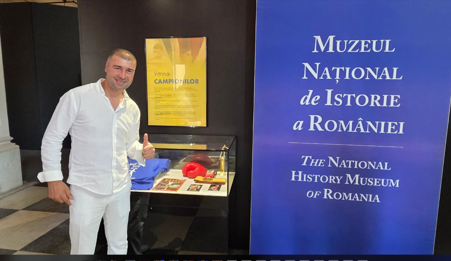 Lucian Bute, la în Vitrina Campionilor la Muzeul Naţional de Istorie