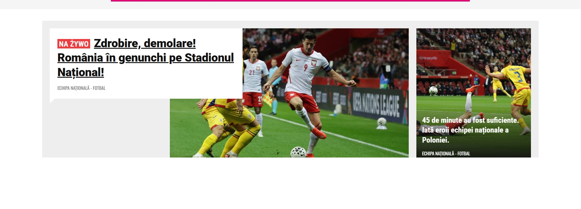 Presă Polonia România Liga Națiunilor