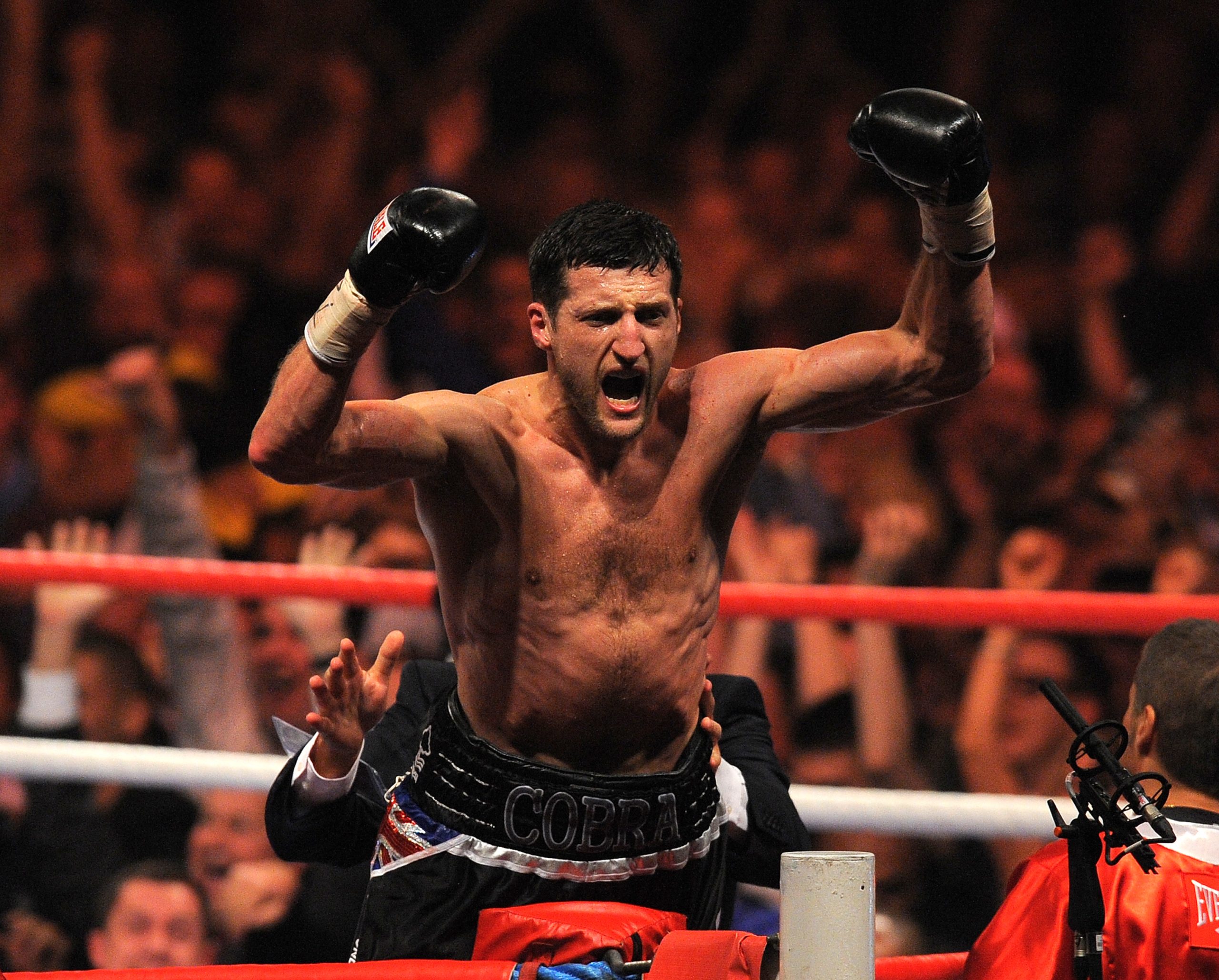 Carl Froch, după victoria cu Lucian Bute. Sursa: Profimedia